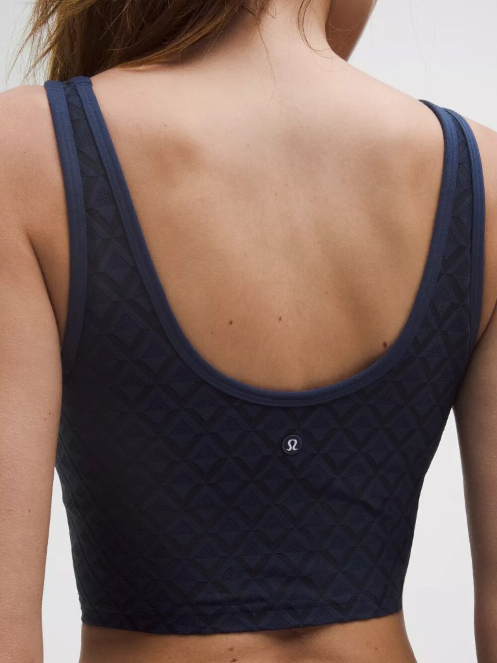 ☀️ Lululemon Textured Mesh Tennis Tank Top True Navy Blue Size Large